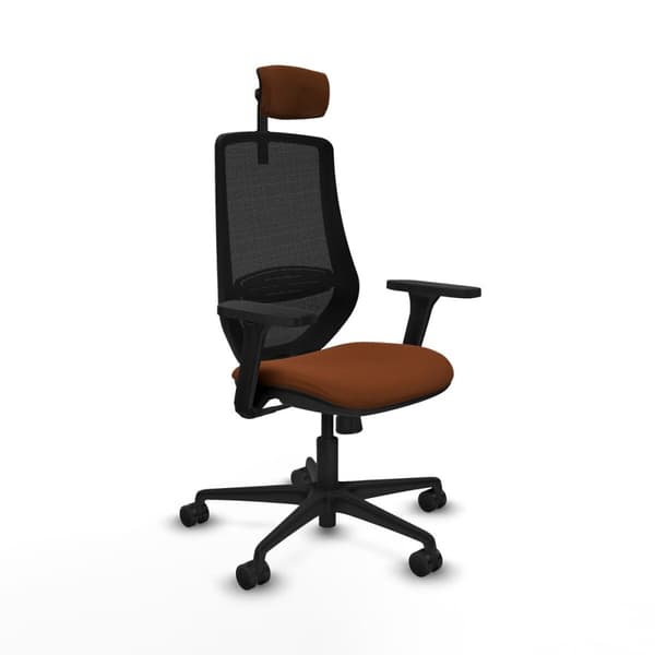 Kontorstol Piqueras y Crespo D036N2W Brun Sort