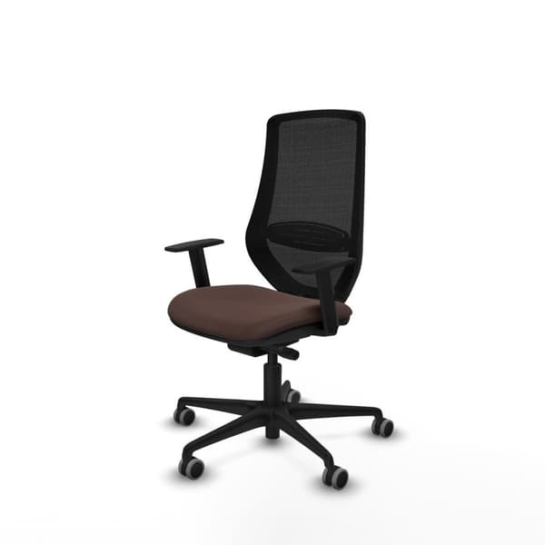 Kontorstol Piqueras y Crespo D036G0W Sort Mørkebrun