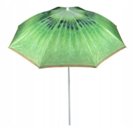 POLY haveparasol 180 cm med kiwi-mønster