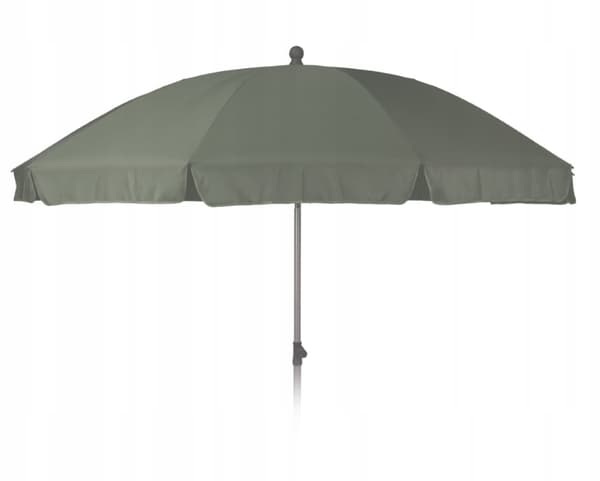 Haveparasol, grå, solbeskyttelse, 250 cm, foldet