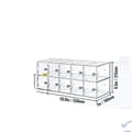 Miniatyrbillede 1 af 2: Mobiltelefon Opbevaringsskab, Akryl Materiale, Vægmonteret Skab, 10 Slots
