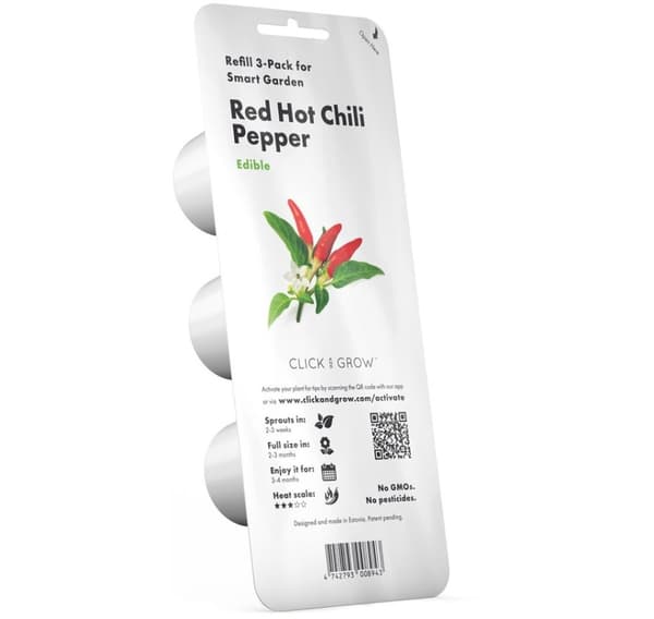 Click & Grow Smart Garden refill Rød chilipepper 3 stk
