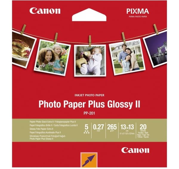 Canon fotopapper PP-201 13x13 glansigt 265g 20 ark