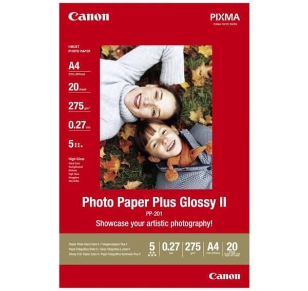 Canon fotopapper A4 275g Glossy II 20 lehte (PP-201)