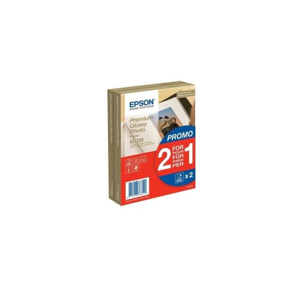 Epson fotopapper 10x15 Premium Glossy 255g 2x40 ark
