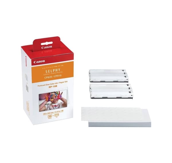 Canon fotopapir + blekkpatron RP-108 10x15cm 108 ark