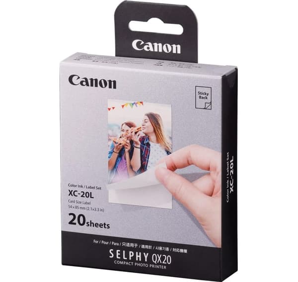 Canon photo paper + ink cartridge XC-20L 54x85mm 20 sheets