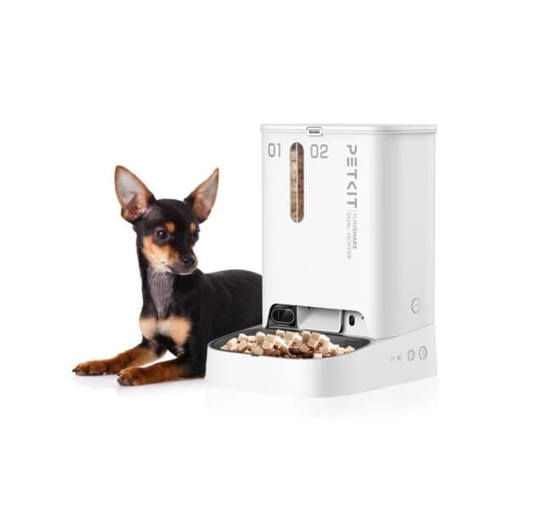 PETKIT, Syöttölaite kameralla, P591 YumShare Dual-suppilo