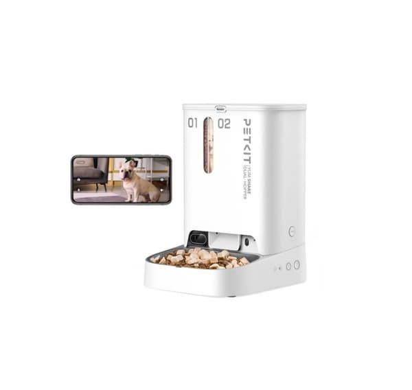 PETKIT, Syöttölaite kameralla, P591 YumShare Dual-suppilo