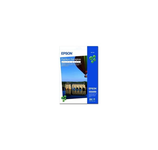Epson, Premium Semigloss fotopapir, DIN A4, 251g/m², 20 ark