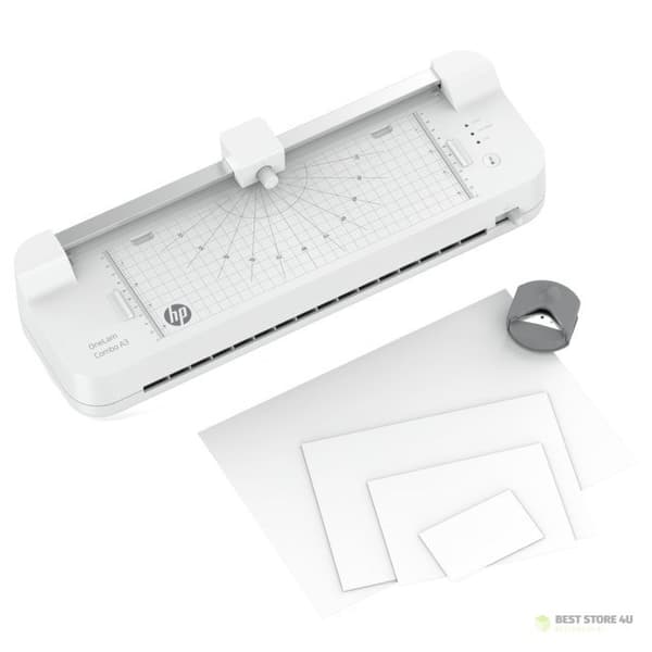 HP ONELAM COMBO A3 Laminator, integrerad trimmer, lamineringshastighet 40 cm/min, vit