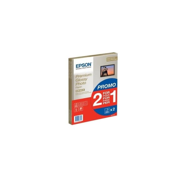 Epson valokuvapaperi A4 Premium Glossy 255g 2x15 arkkia