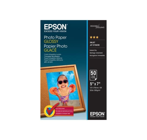 Epson fotopapper Glossy 13x18 200g 50 ark