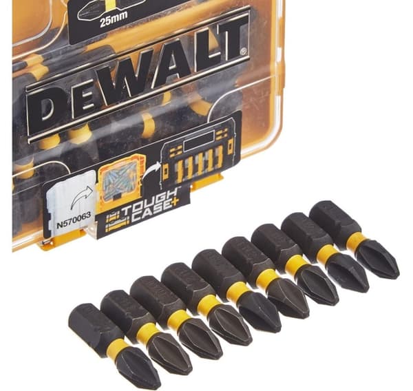 DEWALT, DT70555T-QZ Extreme FLEXTORQ 25kpl Set PH2 25mm pienessä bulkkisäilytyskotelossa