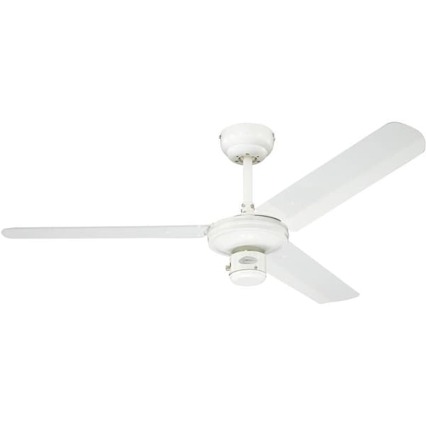 Westinghouse Industrial Takfläkt 52 W (Ø x H) 122 cm x 370 mm Vit