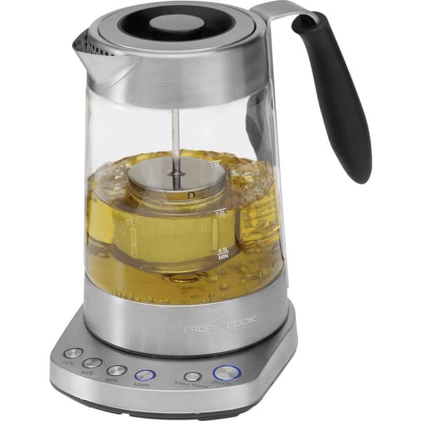 Profi Cook PC-WKS 1020 G Kaffe-/ Tekokare Rostfritt stål, Glasklar