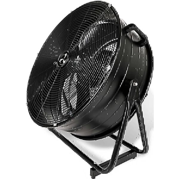 CasaFan DF600 Eco IP54 SL Golvfläkt 123 W (Ø x H) 65 cm x 77 cm Svart (matt) Svängbar