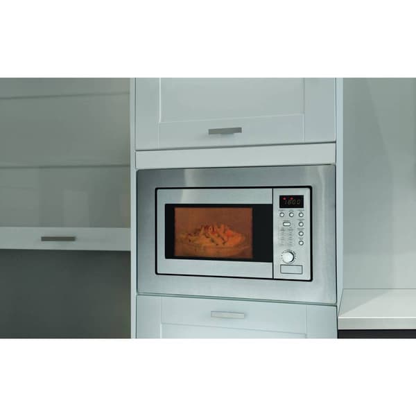 Bomann MWG 2215 EB Mikrovågsugn Rostfritt stål 800 W Färdigmonterad, Grillfunktion