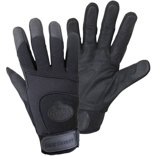 FerdyF. BLACK SECURITY Mechanics 1911-8 Clarino®-konstläder Monteringshandskar Storlek (handskar): 8, M EN 388 CAT II 1
