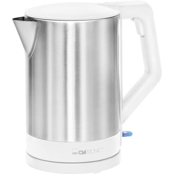 Clatronic WKS 3692 weiss Vattenkokare Rostfritt stål, Vit Kapacitet: 1.5 l