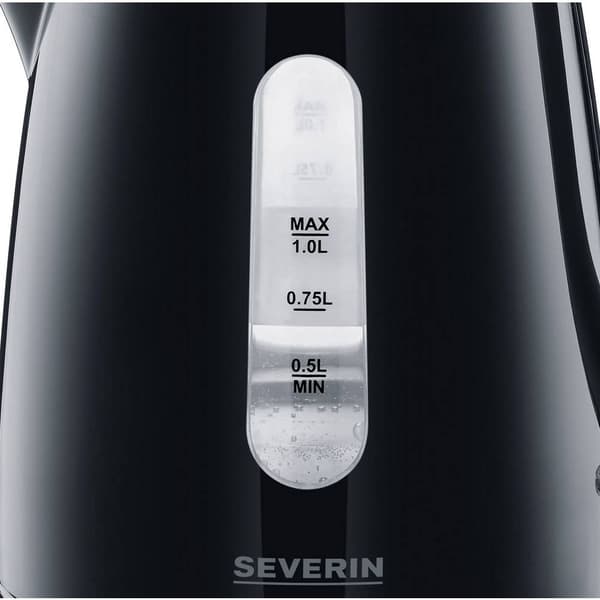 Severin WK 3410 Vattenkokare Svart Kapacitet: 1 l
