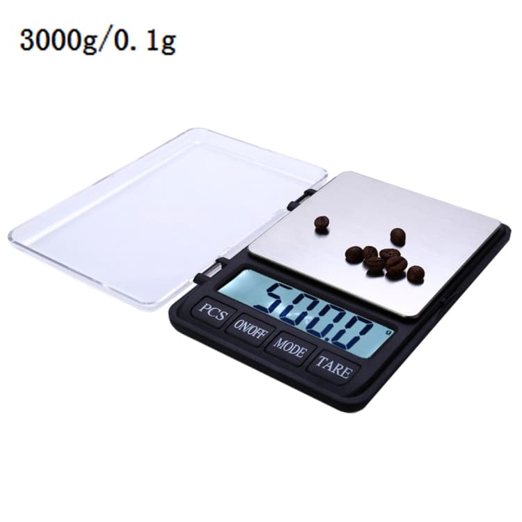 Pakkevekt/ Brevvekt / Kjøkkenvekt med 3.5" 0.1g~3000gr