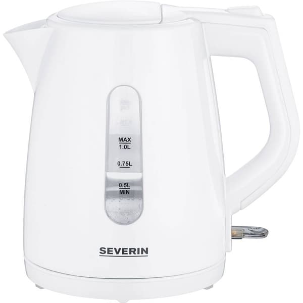 Severin WK 3411 Vattenkokare Vit Kapacitet: 1 l