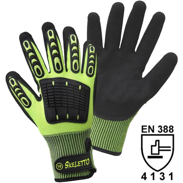 Leipold Doehle SKELETTO 1200-8-9 Nitril Arbetshandske Storlek (handskar): 9 EN 388 CAT II 1 par