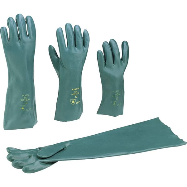 Ekastu 381 635 Polyvinylklorid Kemikaliehandskar Storlek (handskar): 10, XL EN 374-1:2017-03/Typ A, EN 374-5:2017-03, E