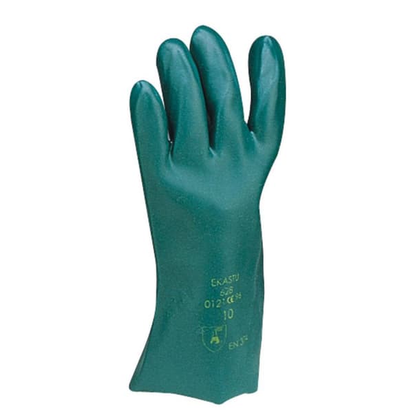 Ekastu 381 628 Polyvinylklorid Kemikaliehandskar Storlek (handskar): 10, XL EN 374-1:2017-03/Typ A, EN 374-5:2017-03, E