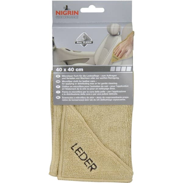 NIGRIN 71115 Leder Mikrofiberduk 1 st (L x B) 40 cm x 40 cm
