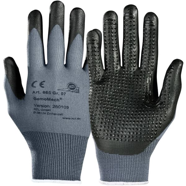 KCL GemoMech 665 665-10 Polyuretan Arbetshandske Storlek (handskar): 10, XL EN 388 CAT II 1 par