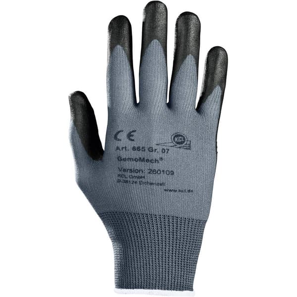 KCL GemoMech 665 665-10 Polyuretan Arbetshandske Storlek (handskar): 10, XL EN 388 CAT II 1 par