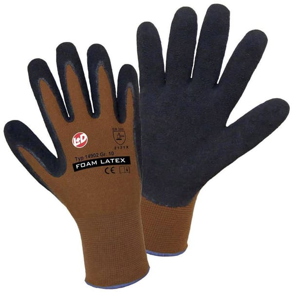 Leipold Doehle Nylon Latex FOAM 14902-BN Nylon Arbetshandske Storlek (handskar): 10, XL EN 388:2016 CAT II 1 par