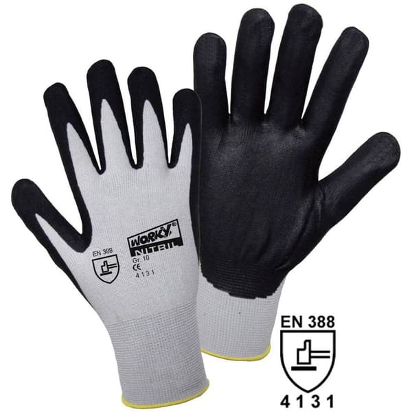 Leipold Doehle FOAM Nylon NITRILE 1158-11 Nylon Arbetshandske Storlek (handskar): 11, XXL EN 388 CAT II 1 par