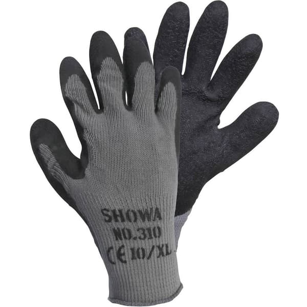 Showa Grip Black 14905-9 Bomull, Polyester Arbetshandske Storlek (handskar): 9, L EN 388 CAT II 1 par