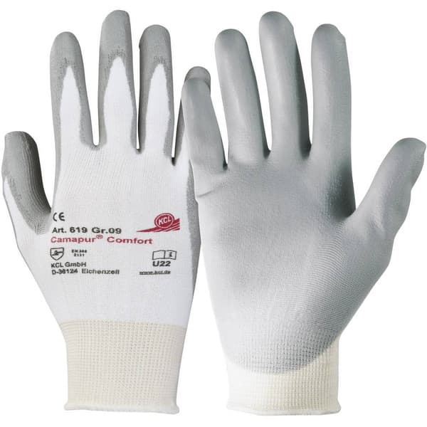 KCL Camapur ® Comfort 619-7 Polyuretan, Polyamid Arbetshandske Storlek (handskar): 7, S EN 388 CAT II 1 par