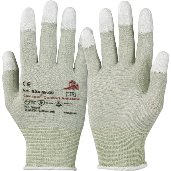 KCL Camapur Comfort Antistatik 624-8 Polyamid Arbetshandske Storlek (handskar): 8, M EN 16350:2014-07 CAT II 1 par