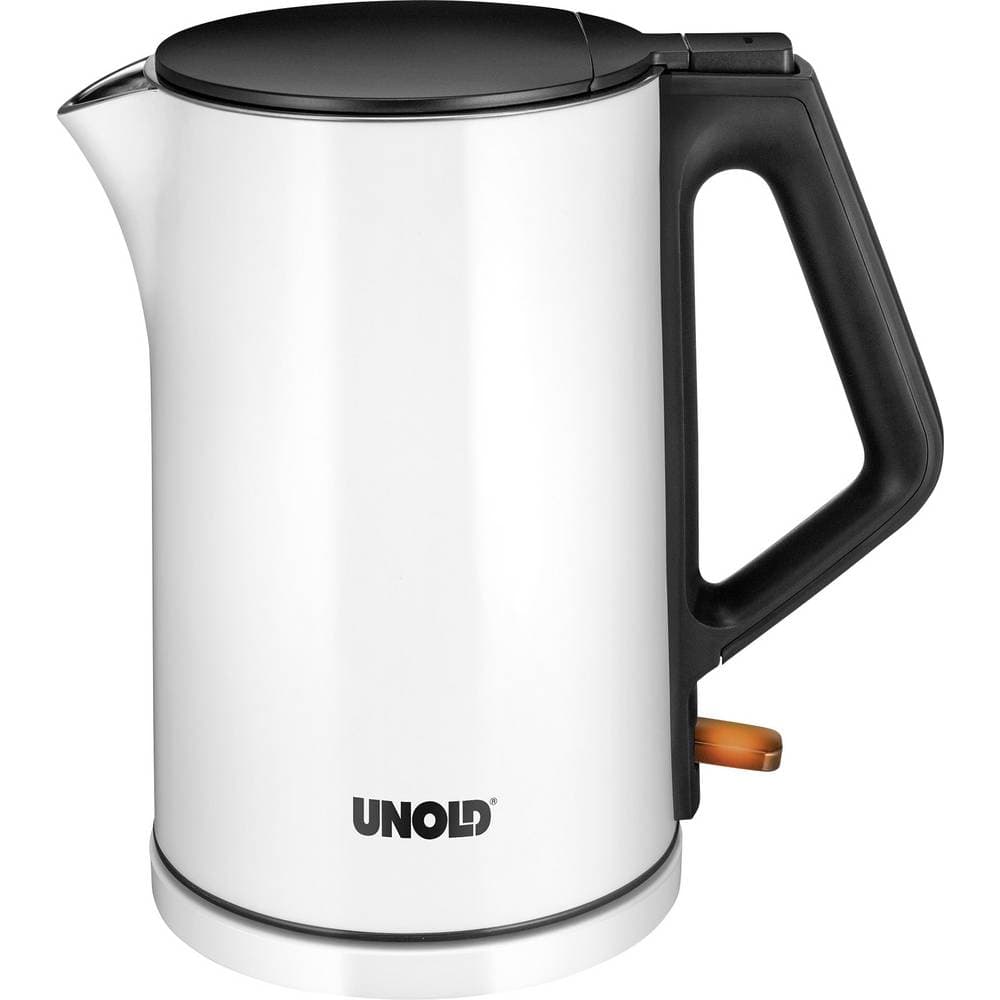 Unold Vattenkokare sladdlös Vit (glänsande), Svart