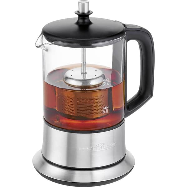 Profi Cook PC-TK 1165 Vattenkokare Rostfritt stål Kapacitet: 0.5 l Svart, Rostfritt stål