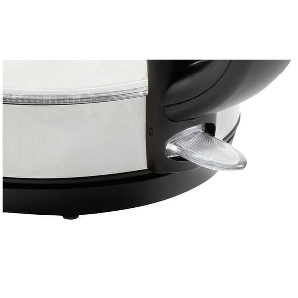 DOMO DO9218WK Vattenkokare Svart, Silver Kapacitet: 1.2 l