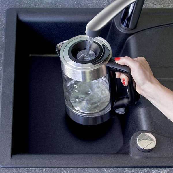 Profi Cook WKS 1190 Vattenkokare Glas, Rostfritt stål Kapacitet: 1.7 l