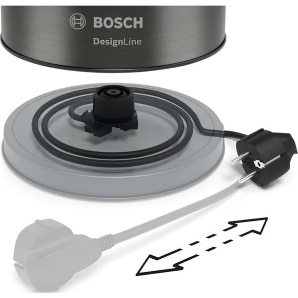 Bosch Haushalt TWK5P475 Vattenkokare Grå Kapacitet: 1.7 l