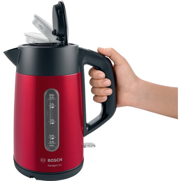 Bosch Haushalt TWK4P434 Vattenkokare Röd Kapacitet: 1.7 l