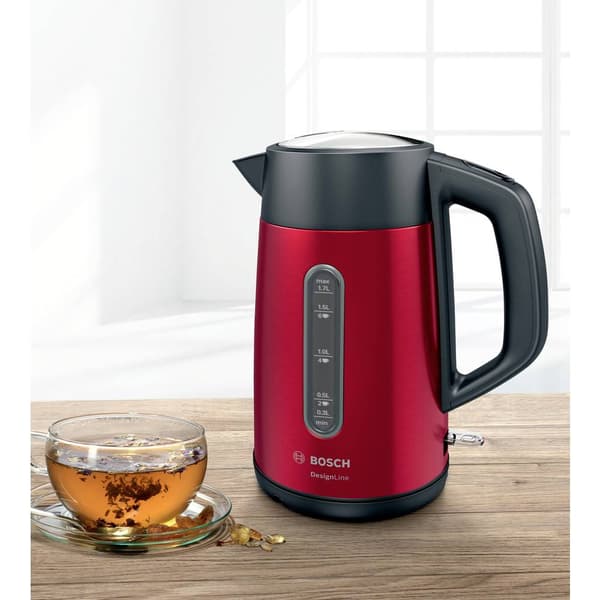 Bosch Haushalt TWK4P434 Vattenkokare Röd Kapacitet: 1.7 l