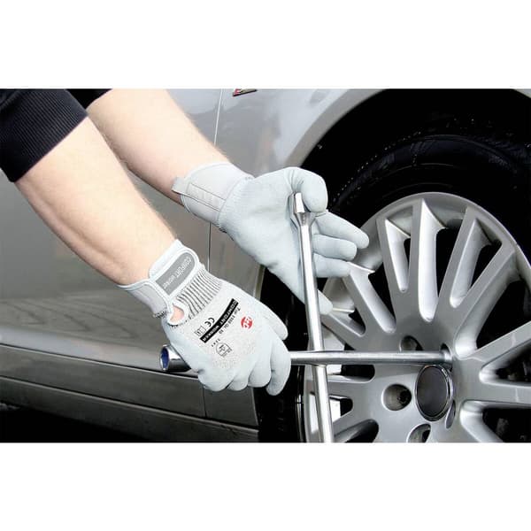Leipold Doehle COMFORT worker 1180SB-9 Bomull-elastan, Nitril Arbetshandske Storlek (handskar): 9 1 st