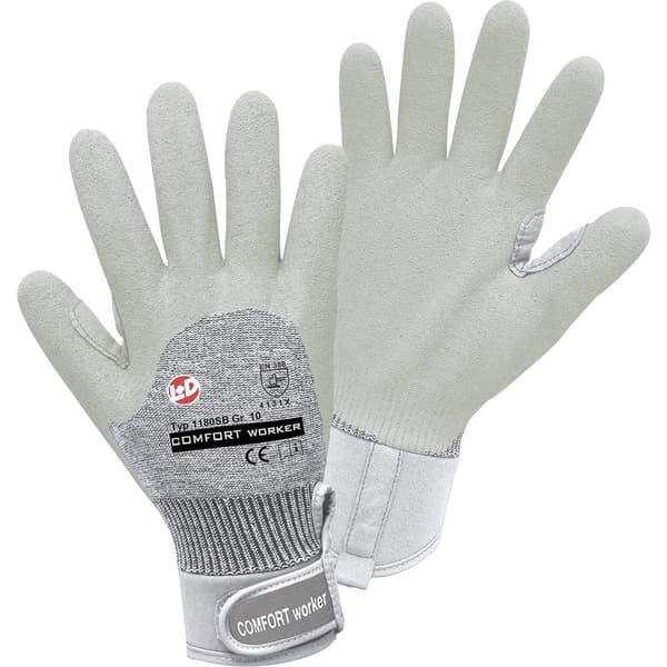 Leipold Doehle COMFORT worker 1180SB-9 Bomull-elastan, Nitril Arbetshandske Storlek (handskar): 9 1 st