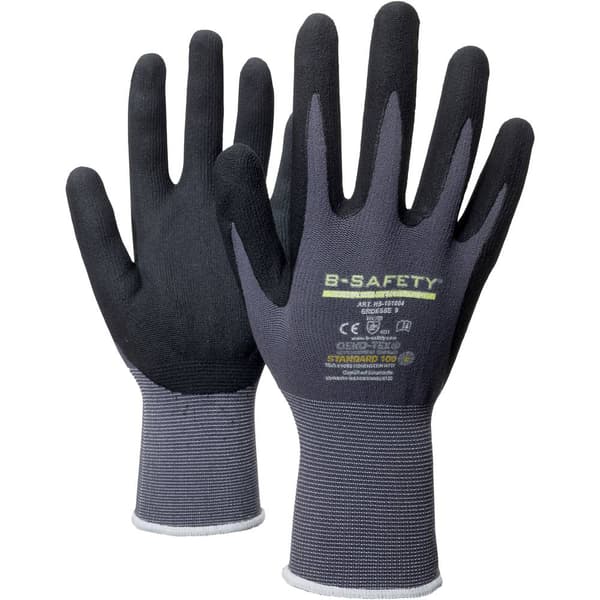 B-SAFETY ClassicLine Nitril HS-101004-9 Nitril Arbetshandske Storlek (handskar): 9 EN 388 CAT II 1 st