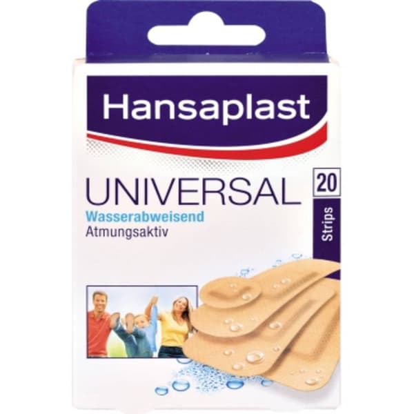 Hansaplast Plåster 20 plåster i 4 storlekar