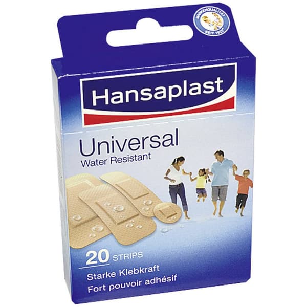 Hansaplast Plåster 20 plåster i 4 storlekar